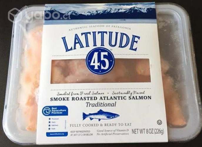 Salmón fresco y queso de campo