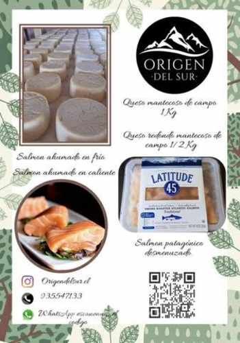 Salmón fresco y queso de campo