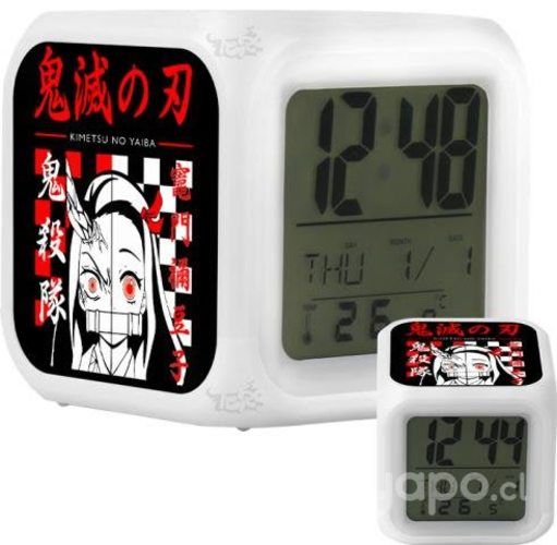 Reloj Despertador Nezuko Kamado 4 Demon Slayer Con