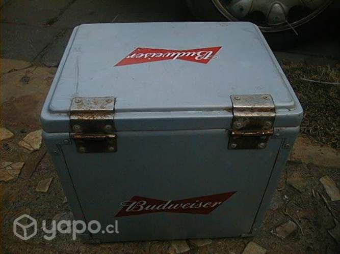 Hielera metalica " budweiser"
