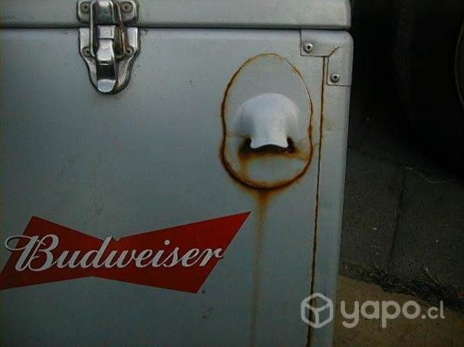 Hielera metalica " budweiser"