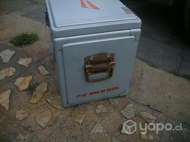 Hielera metalica " budweiser"