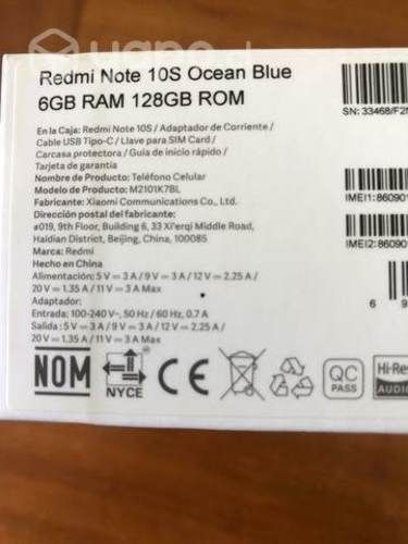 Redmi Note 10S Ocean Blue