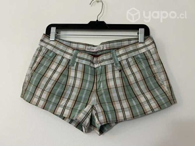 Shorts Tiro Corto No Elástico Marca Hollister