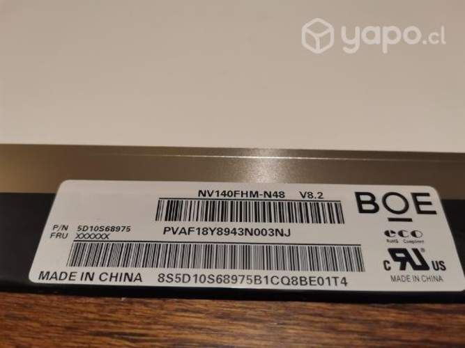 Pantallas de notebook