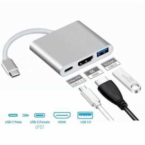 Adaptador Usb-c A Hdmi Type C Usb 3.0 Macbook Ret