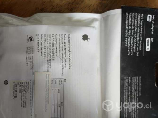 Adaptador Mini DisplayPort a DVI Macbook-Original