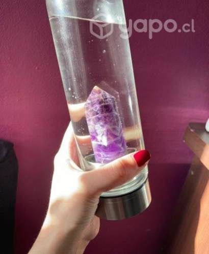 Botellas con cuarzo natural