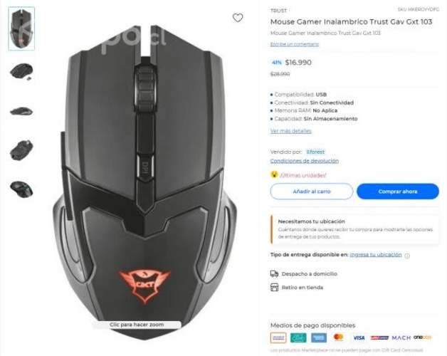Mouse gamer nuevo