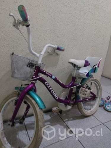 Bicicleta aro 16, casco y protecciones