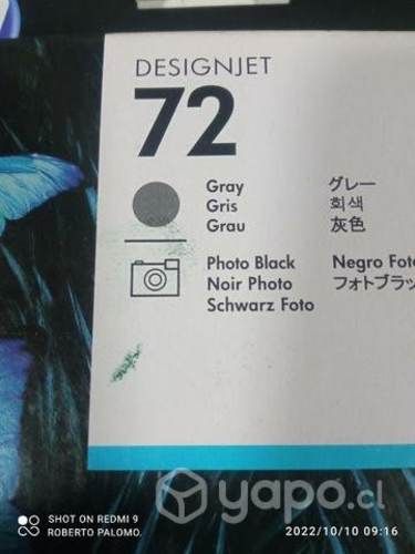 Cabezal hp 72 gris photo black original