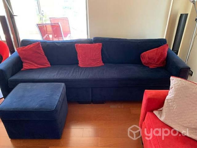 Sofa 4 cuerpos + puff
