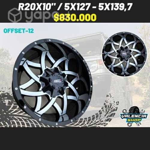 Llantas aro 20x10" / 5x127 - 5x139,7