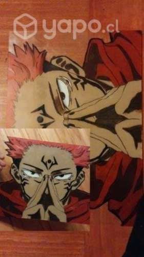 Cuadro hecho a mano en vidrio