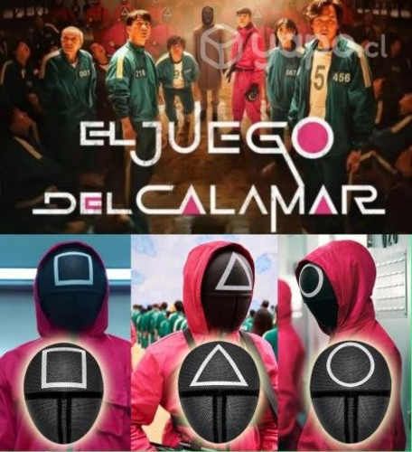 Mascara de Serie El Juego del Calamar Squid Game