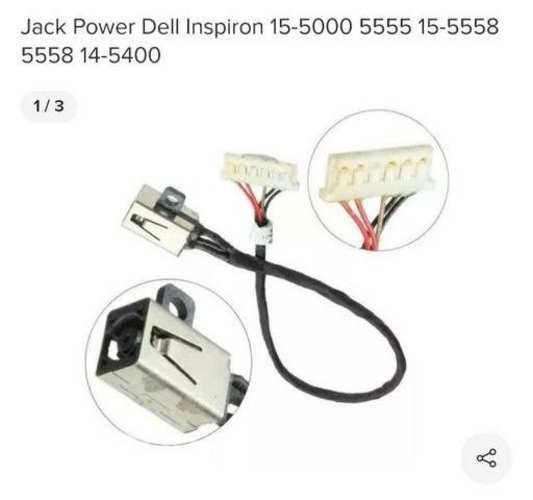 Power Jack conector de poder Dell Inspiron 14 y 15