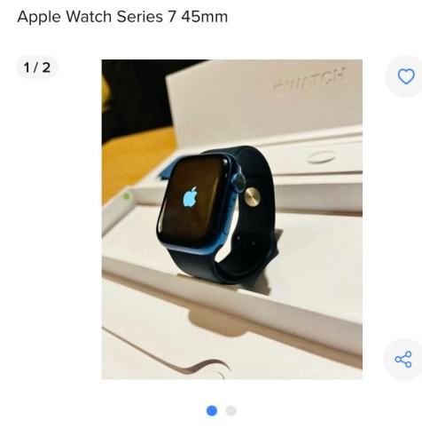 Apple Watch serie 7 45mm aluminum ceramic gps