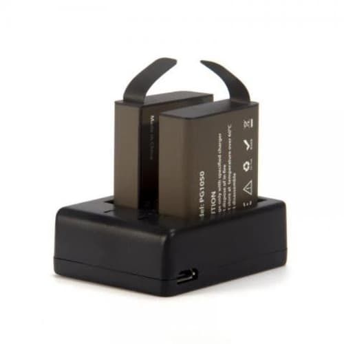 Cargador Dual + 2 Baterias para Cámaras EKEN y SJC