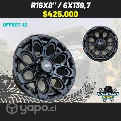 Llantas aro 16x8" / 6x139,7