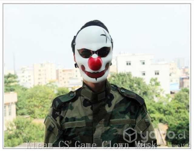 Mascara Rigida de Payaso Joker Payday Disfraces