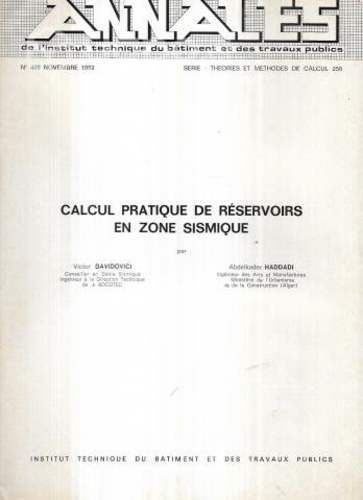 Calcul Pratique Reservoir Zone Sismique Davidovich