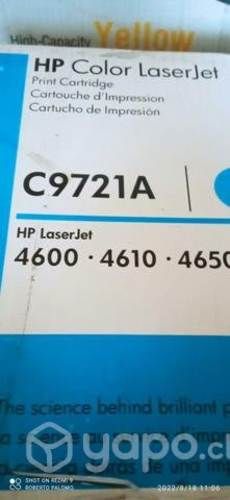 Toner HP c9721a y colores originales de alta
