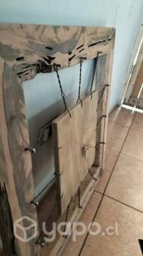 Reloj rustico madera reciclada