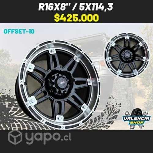 Llantas aro 16x8" / 5x114,3