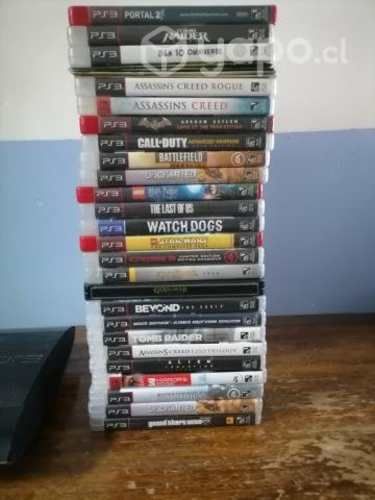 Playstation 3 Super Slim De 500gb Usada + 34 Juego