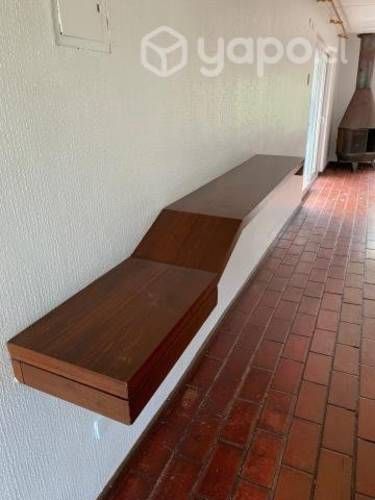 Arrimo mural de madera 225X32 cm