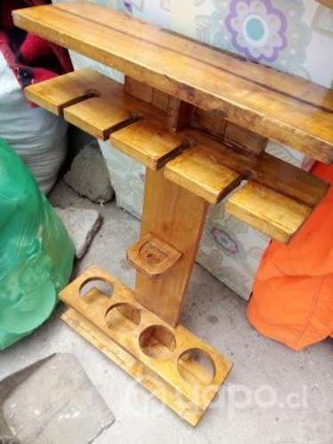 Porta Vinos y copas rústico