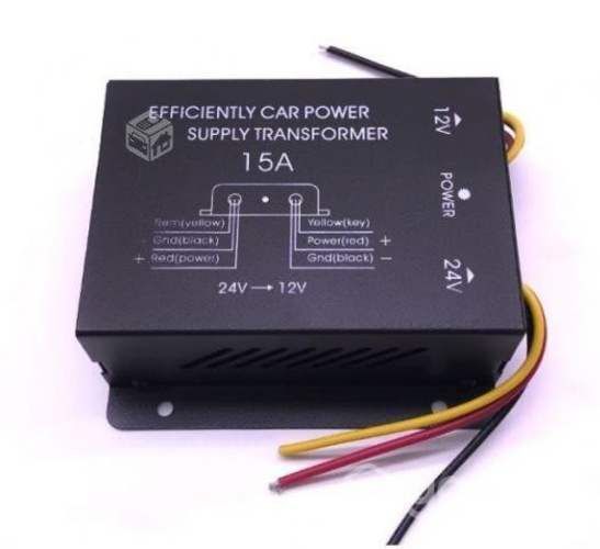 Inversor Conversor Transformador 24V a 12V de 15A