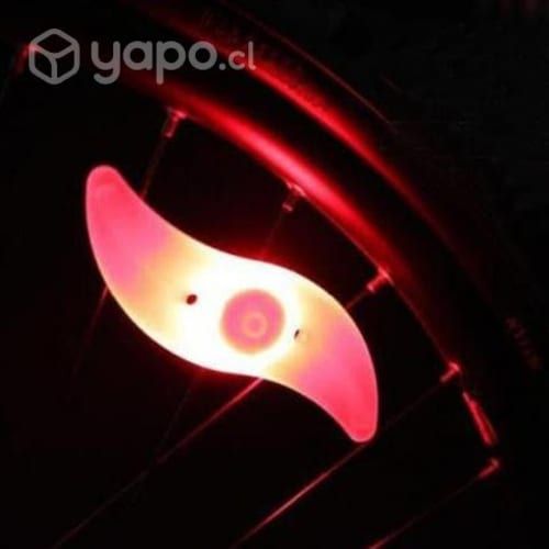2 Luz Led Boomerang Para Rayos de Rueda Bicicletas