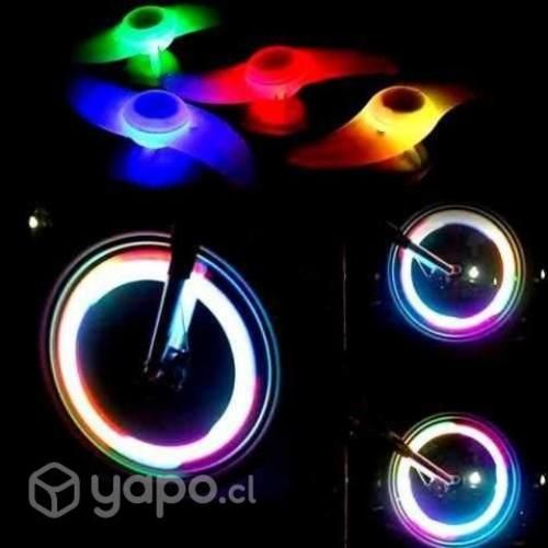 2 Luz Led Boomerang Para Rayos de Rueda Bicicletas