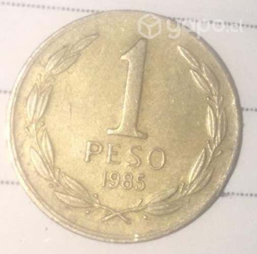 Moneda de un 1 peso de 1985