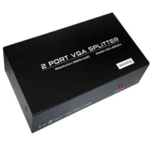 Splitter vga amplificado 2 salidas, 250 mhz