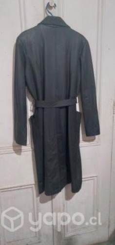 Increíble abrigo largo 100% cuero