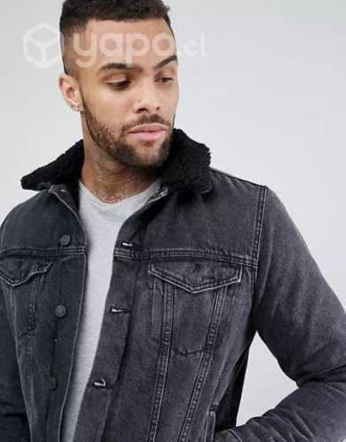 Chaqueta Denim con Chiporro Negra Talla XS Nueva