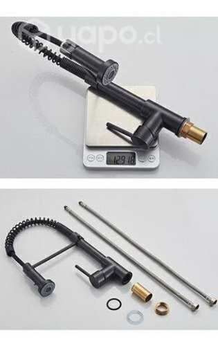 Grifo De Cocina Con Pulverizador De Acero