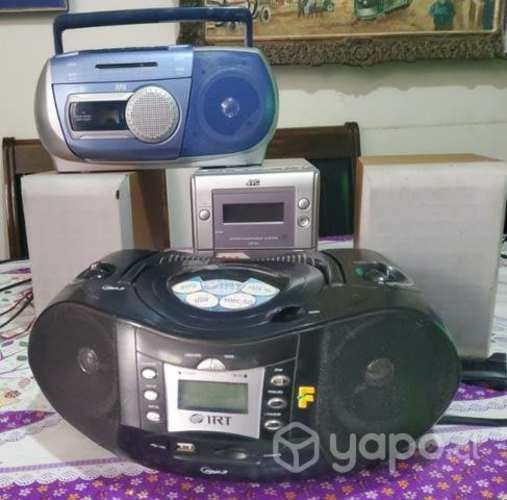 Equipos y radios con cd y cassettes, operativos