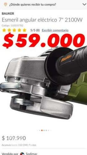 Esmeril Angular Electrico 7 2100W