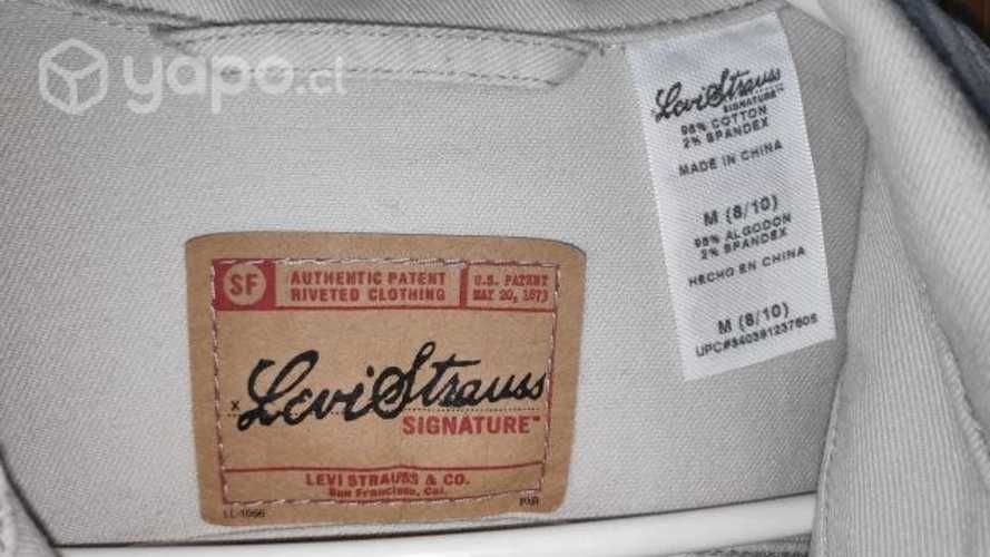 Chaqueta Mujer Levi's mezclilla beige