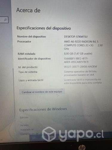 Notebook hp pavilion