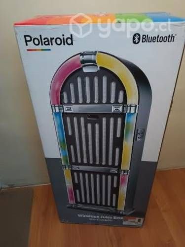 Parlante grande rockola retro luces led nuevo