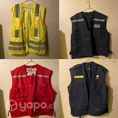 Lote 10 chalecos reflectantes industriales