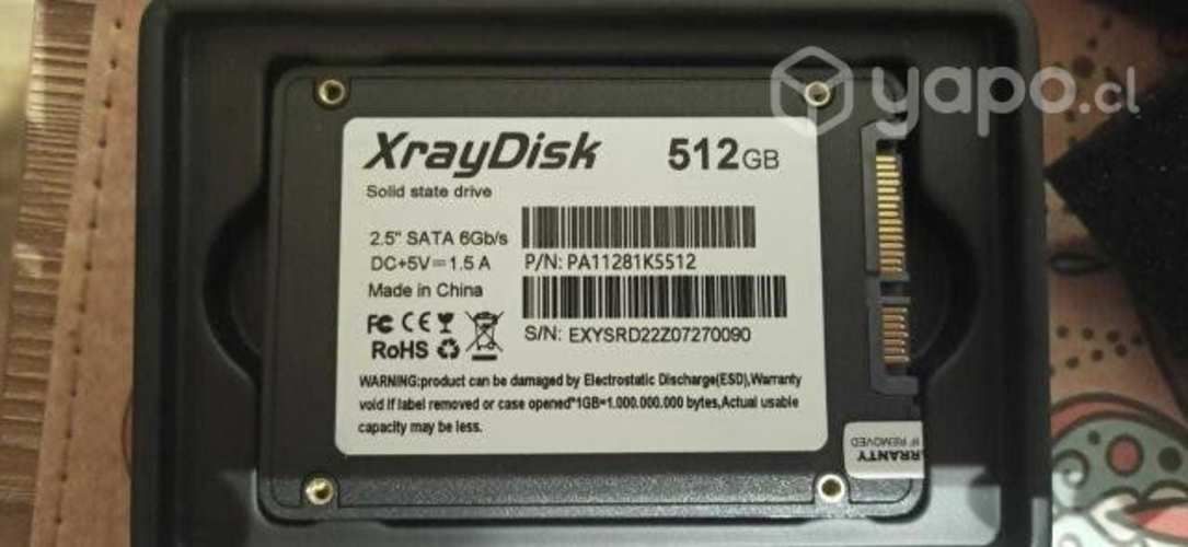 Disco de estado solido SSD 512 GB