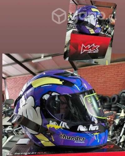 Casco Max helmets Morado
