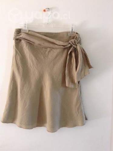 Falda 100% Lino Marca United Colors of Benetton T