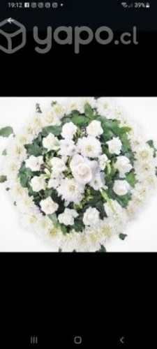 Corona de flores para funeral