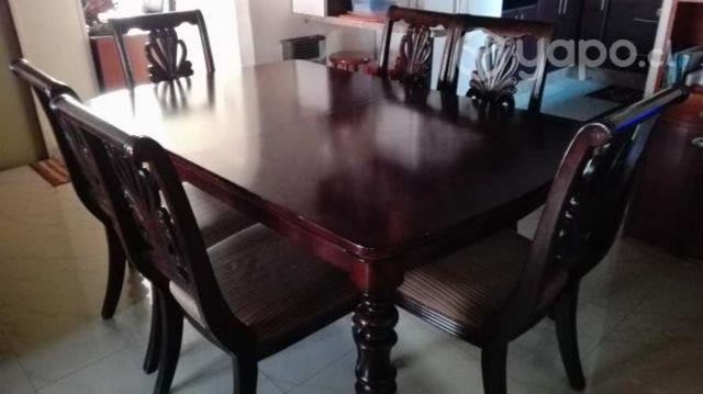 Mesa Comedor Madera Rectangular 6 personas